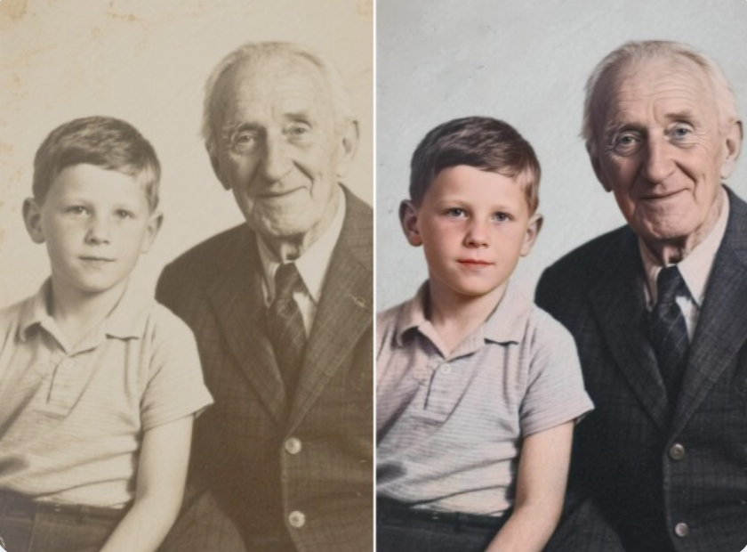 Restore faded photos